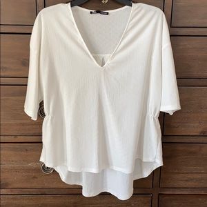 White short-sleeved ZARA top